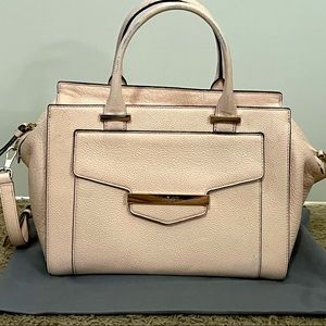 Blush Pink Textured Leather Kate Spade Handbag